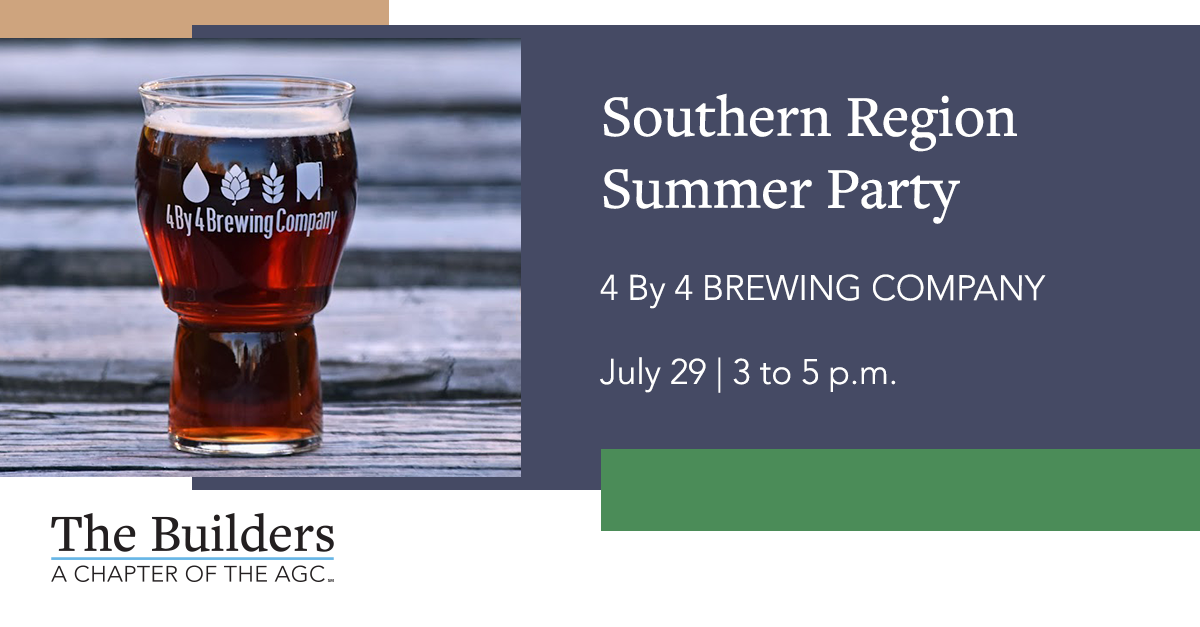 Southern Region Summer Party graphic with event details including when and where