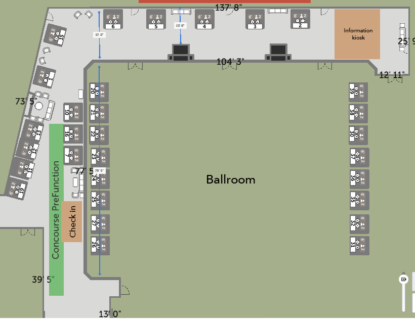 Stoney Creek exhibit hall map